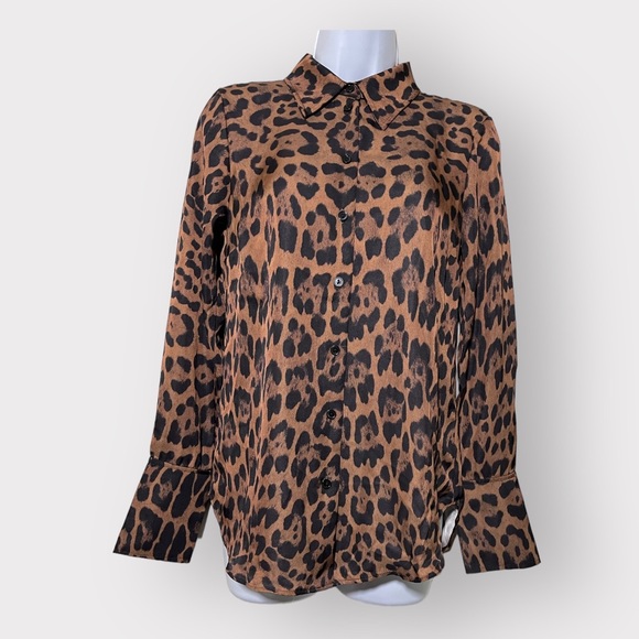 H&M Other - H&M Leopard Button Up Blouse